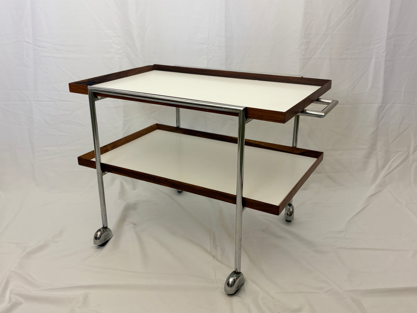 Serving trolley by Poul Norreklit