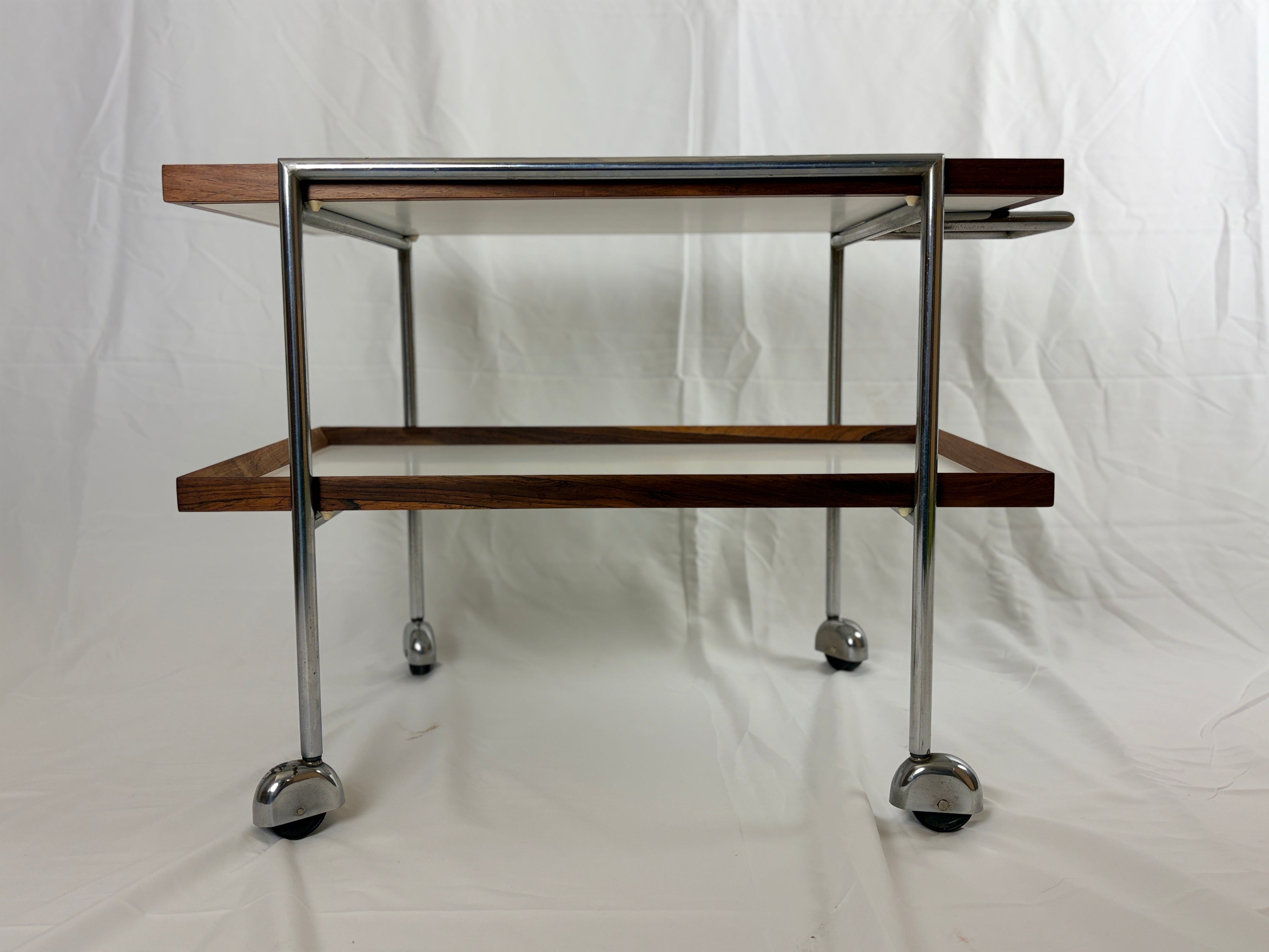 Serving trolley by Poul Norreklit