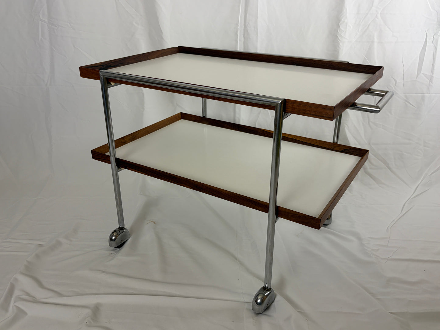 Serving trolley by Poul Norreklit