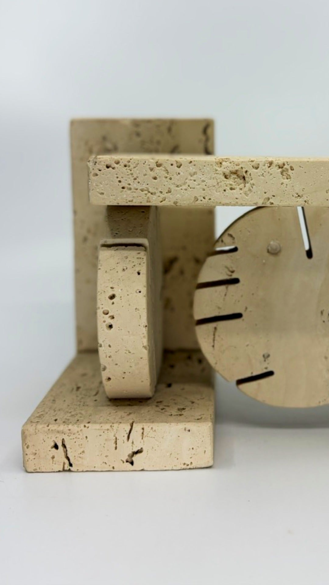 Buchstützen aus Travertin von Fratelli Mavelli