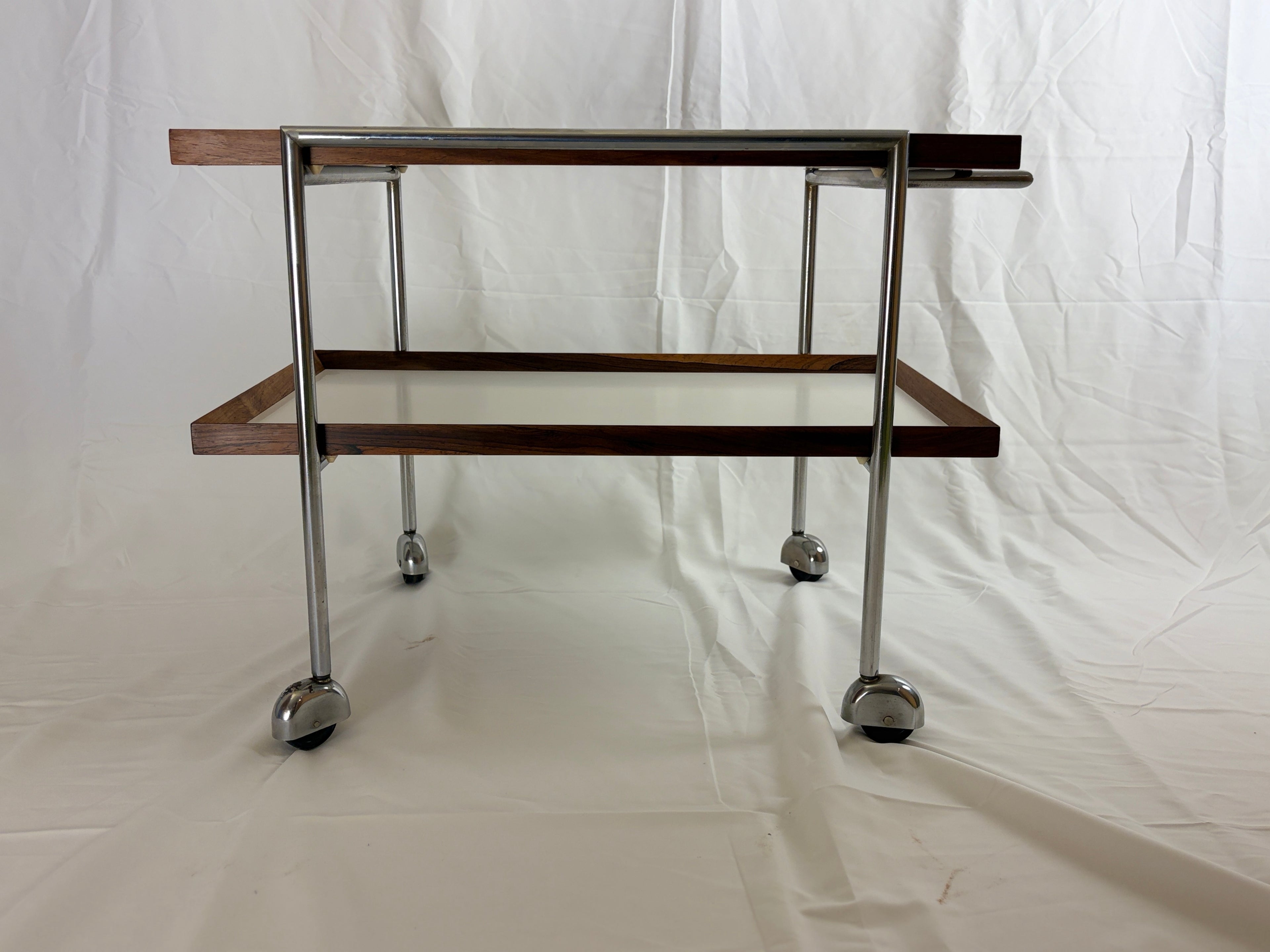 Serving trolley by Poul Norreklit