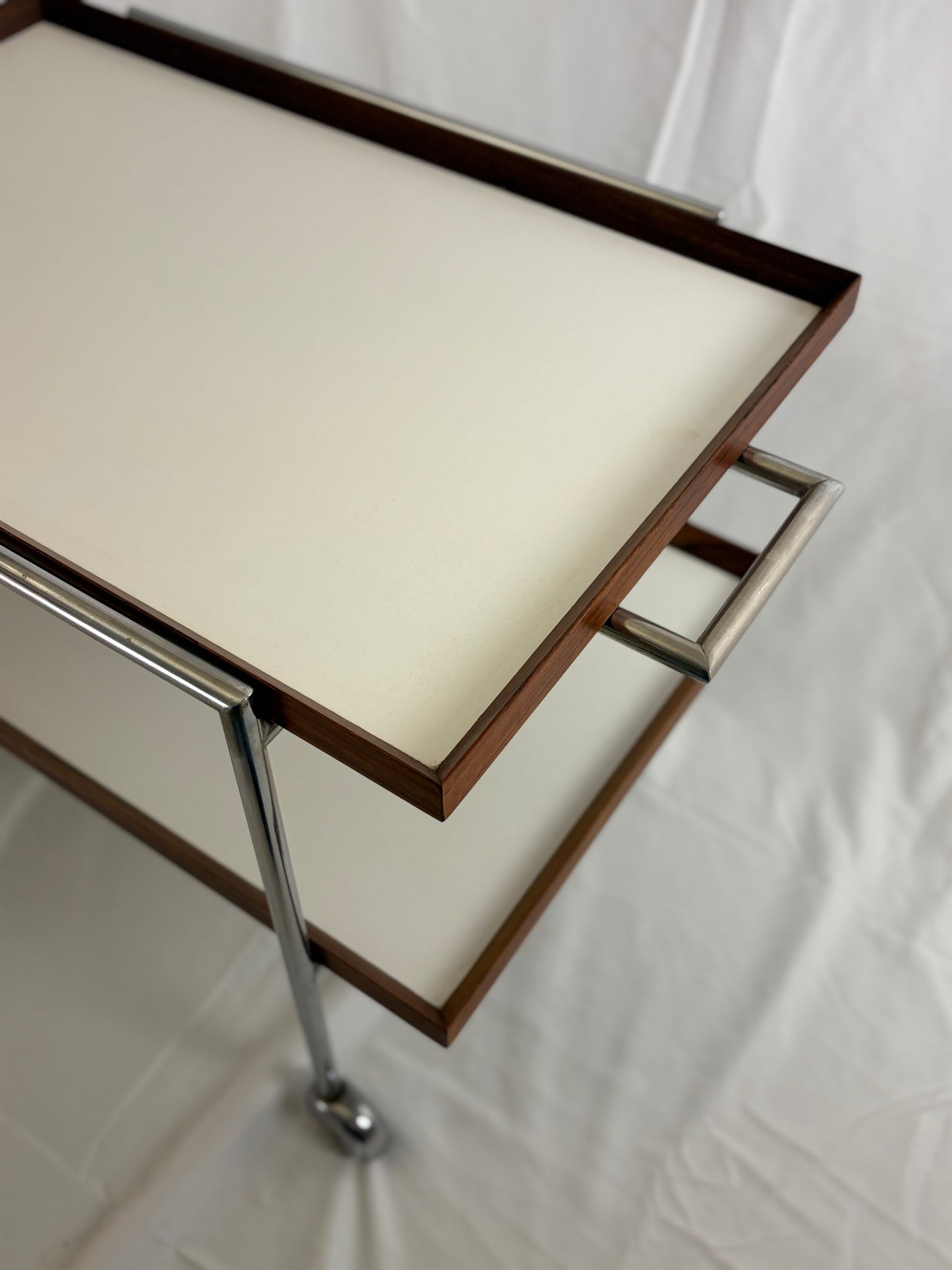 Serving trolley by Poul Norreklit