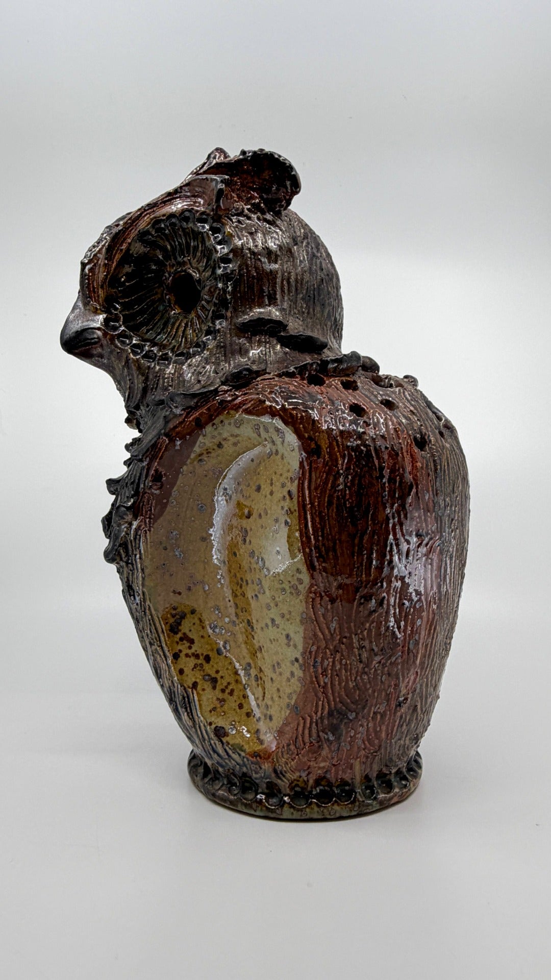 Eule aus Keramik von Henri Siegfried