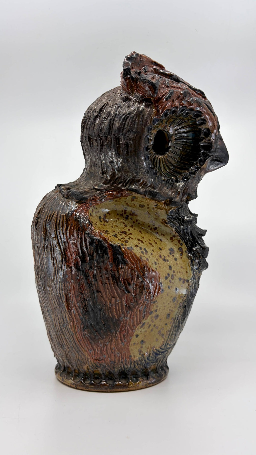 Eule aus Keramik von Henri Siegfried