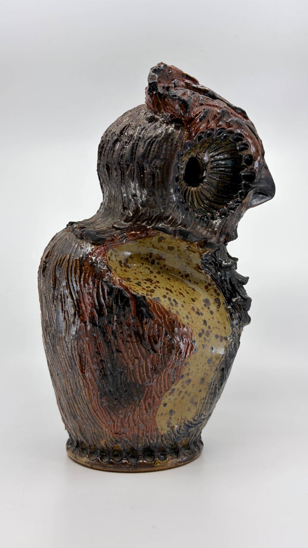 Eule aus Keramik von Henri Siegfried