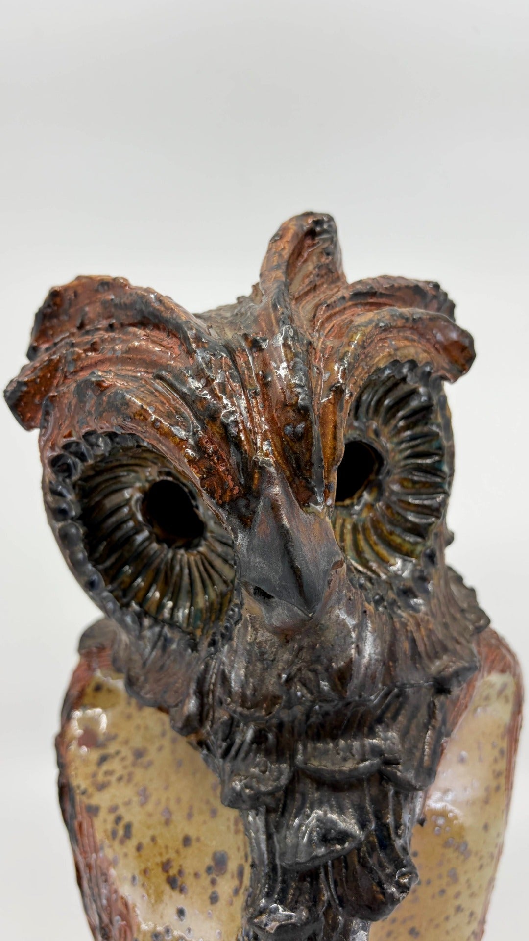 Eule aus Keramik von Henri Siegfried