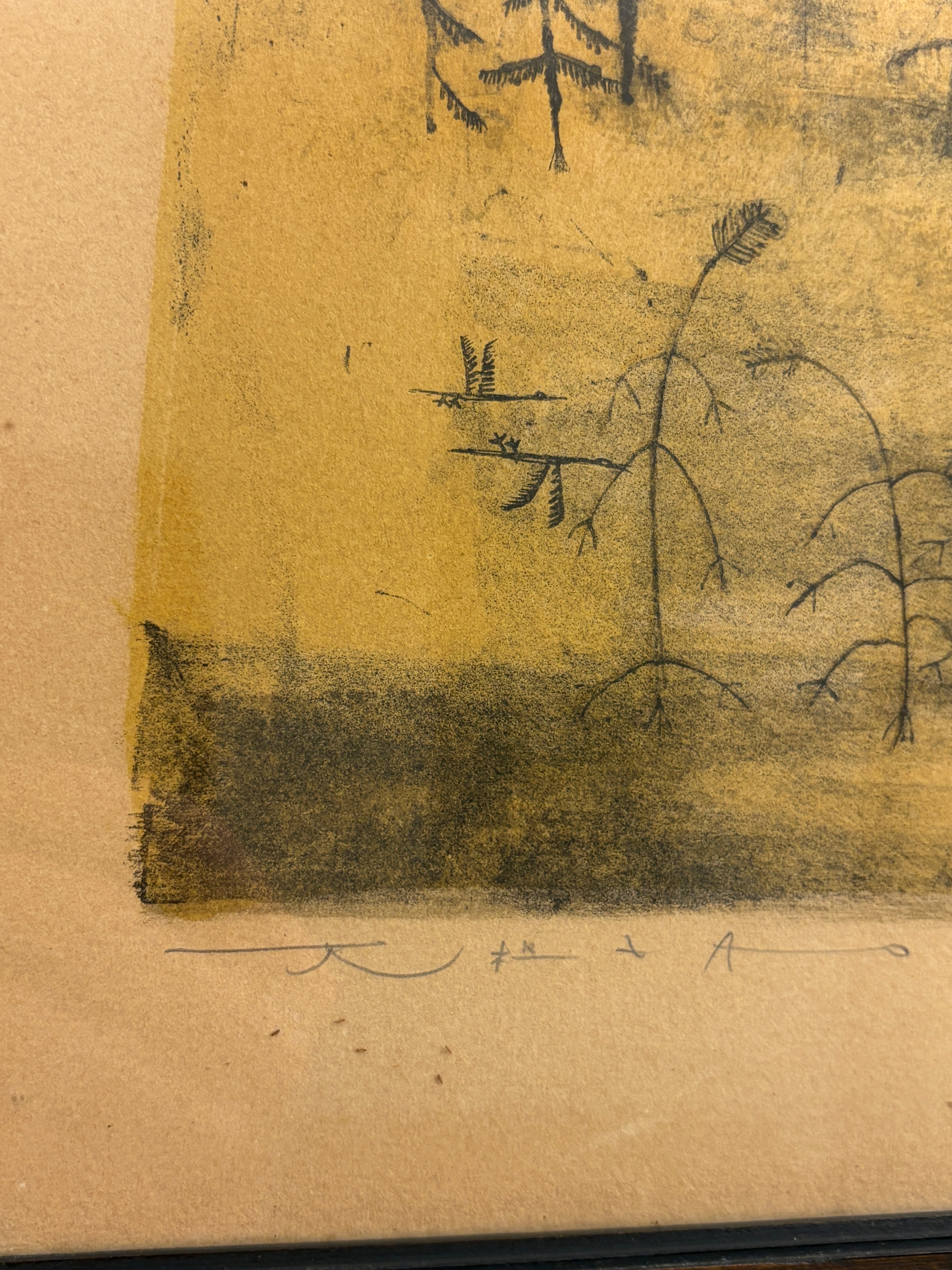 Color lithograph landscape by Zao Wou-Ki