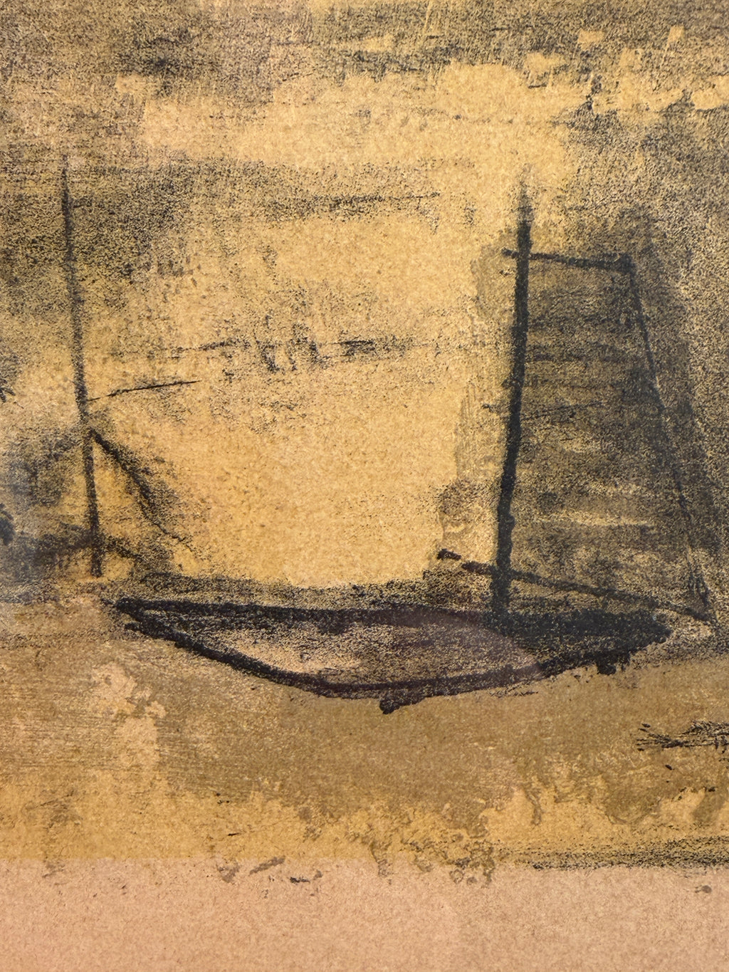 Color lithograph landscape by Zao Wou-Ki
