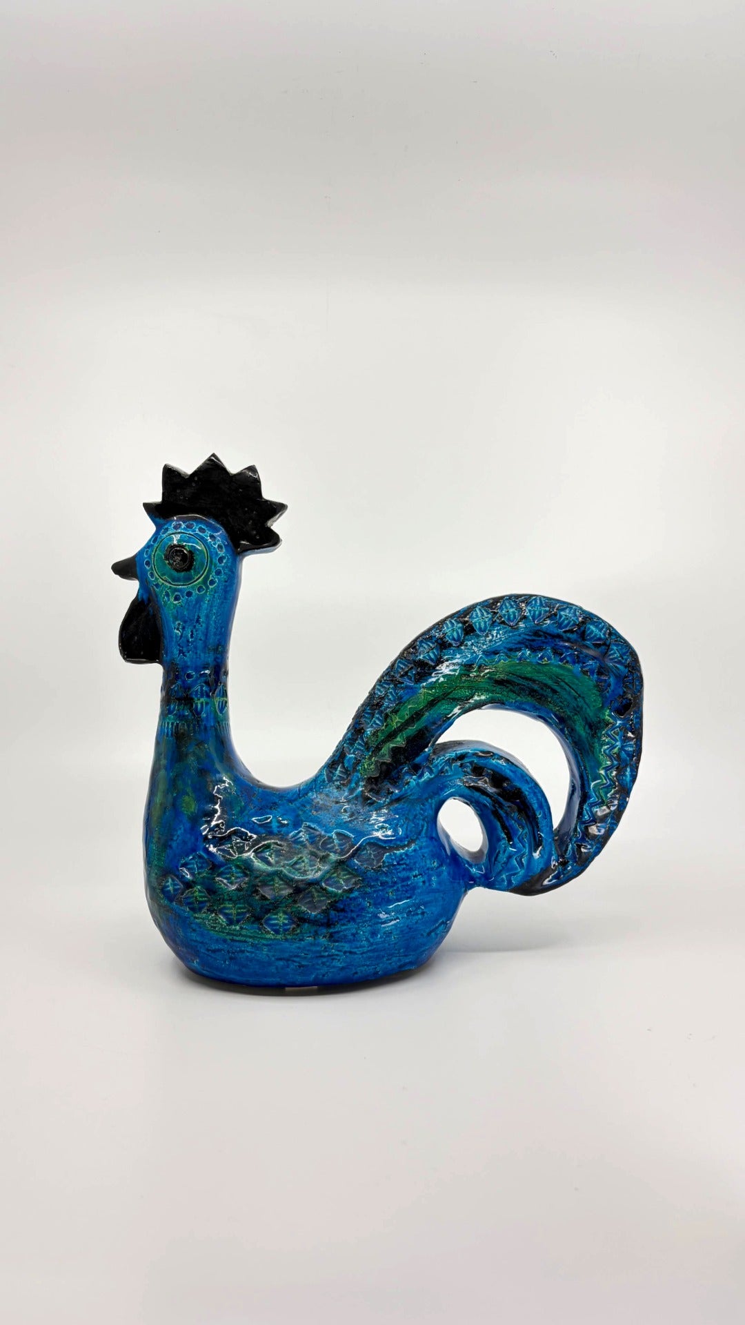 Keramik Hahn Rimini Blu von Aldo Londi