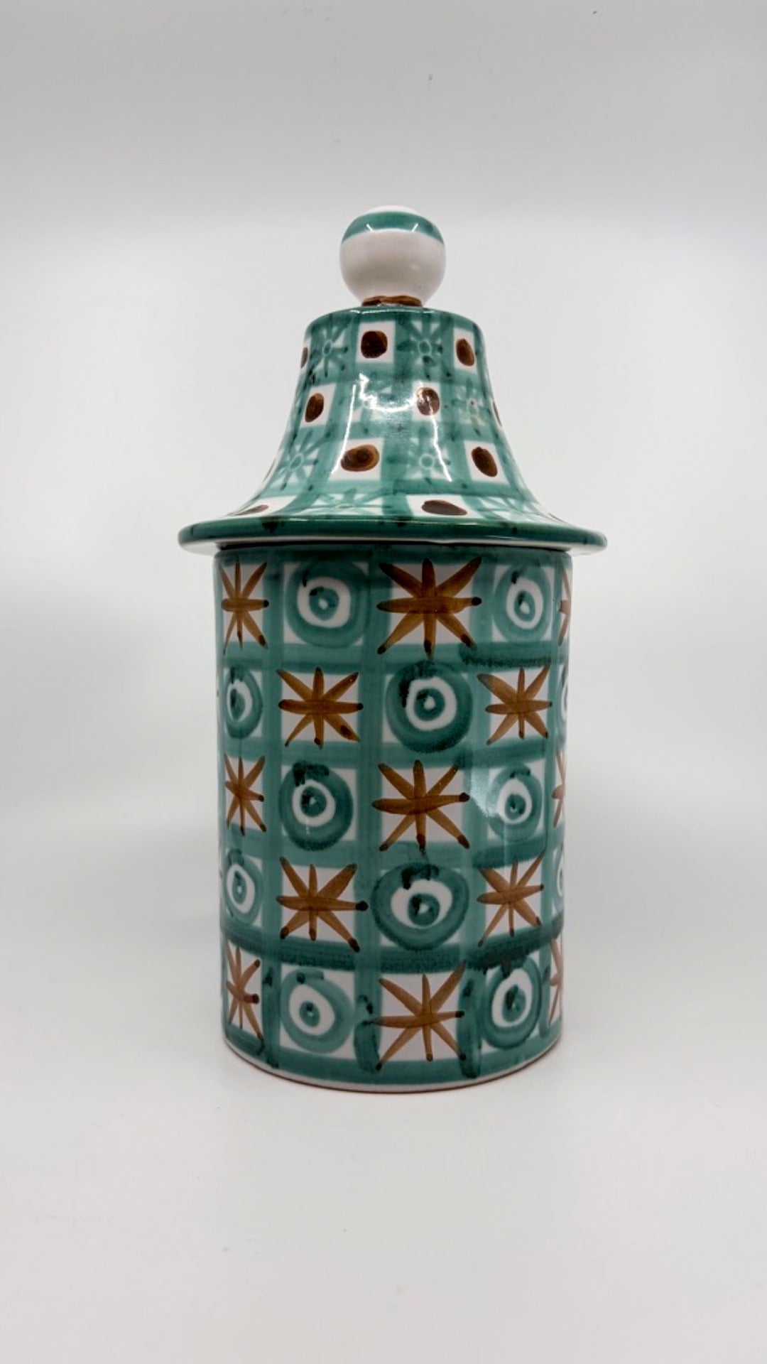 Ceramic jar with lid by Robert Picault
