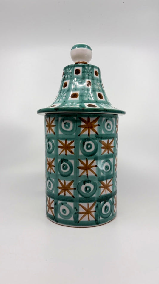 Ceramic jar with lid by Robert Picault