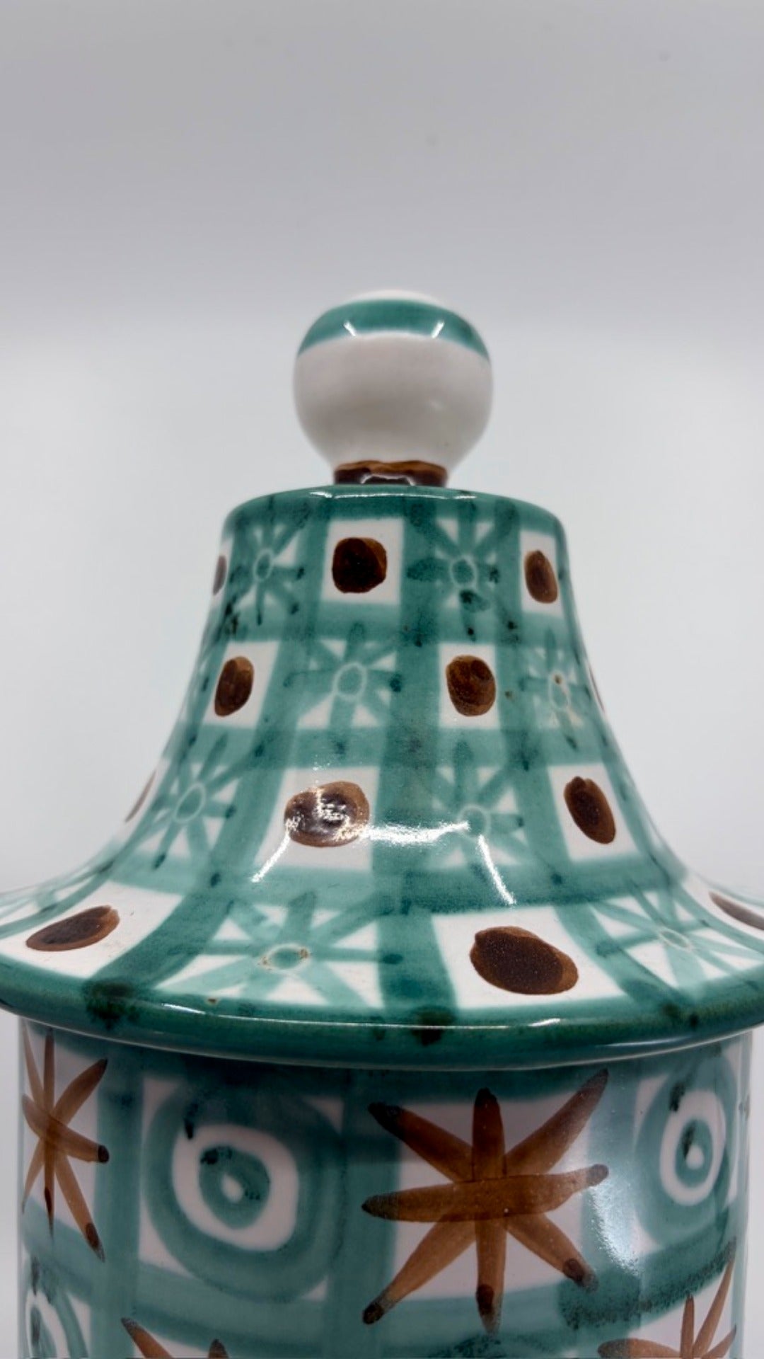 Ceramic jar with lid by Robert Picault