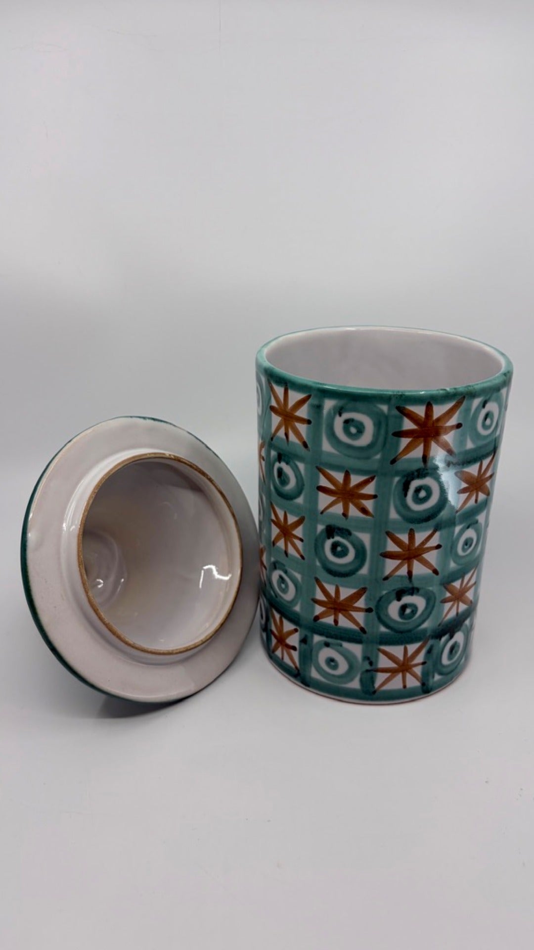 Ceramic jar with lid by Robert Picault