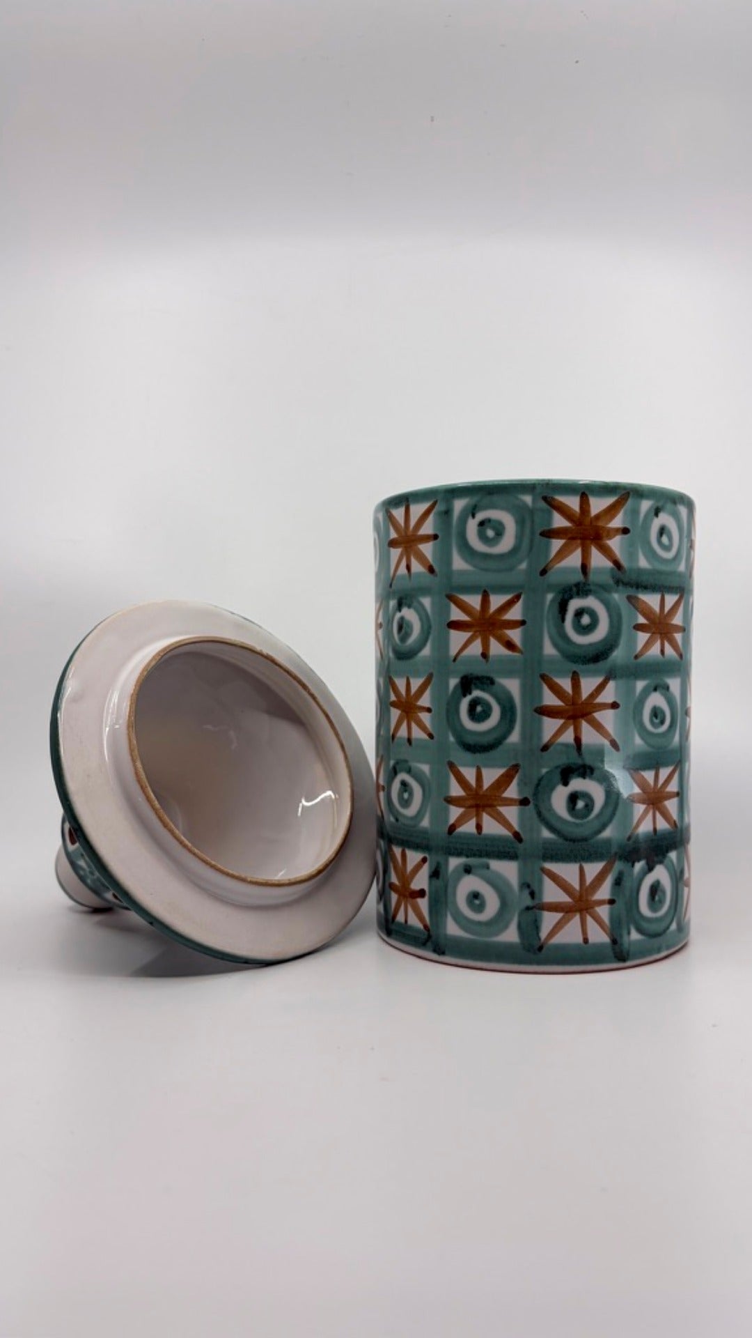 Ceramic jar with lid by Robert Picault